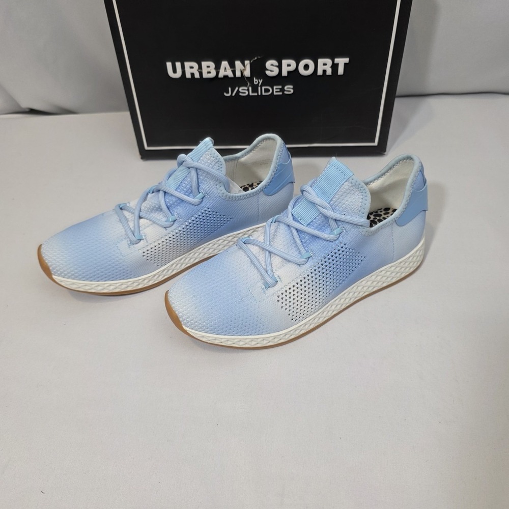Urban Sport by J/Slides Ophelia Size 8.5 Women's Fashion Sneakers Blue Knit - Picture 5 of 10